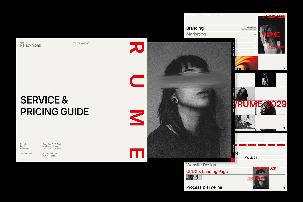 RUME | Service & Pricing Guide, a Presentation Template by Templeste (Photo 4 of 7)