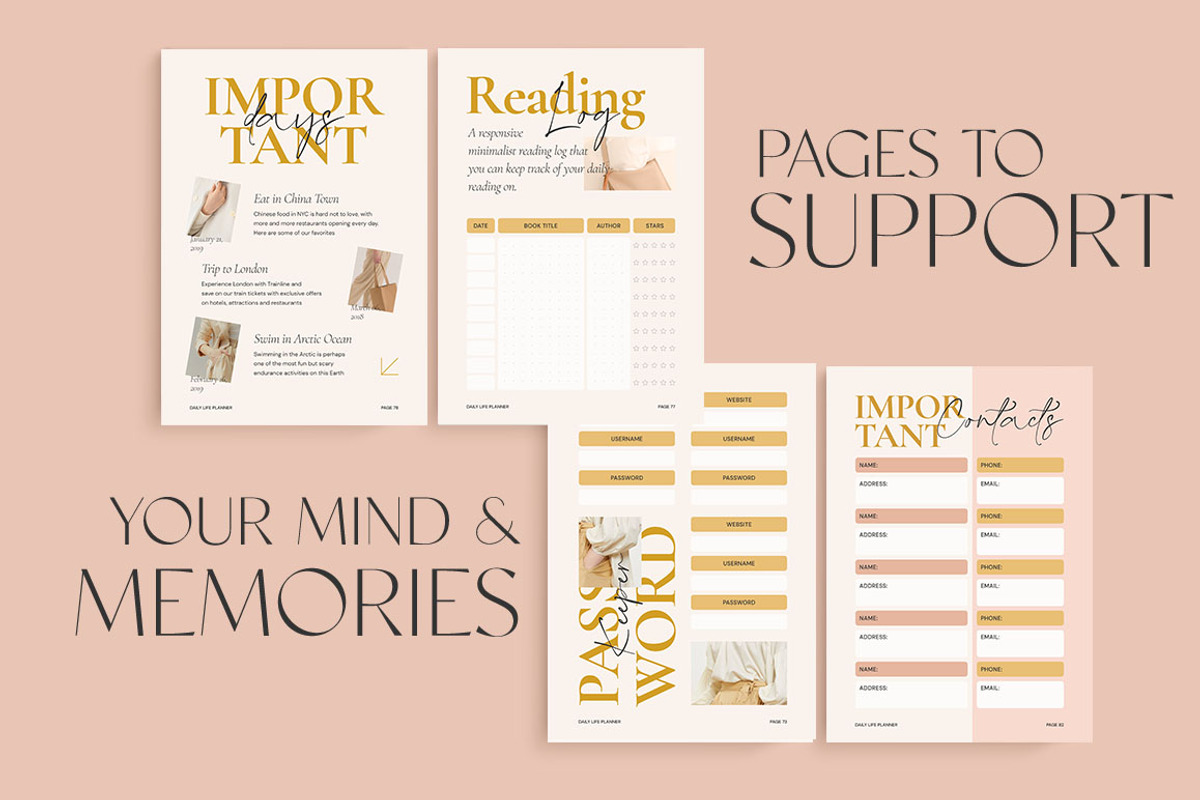 SALE 2024 Planner & Journal CANVA PS, a Magazine Template by Eviory (Photo 9 of 27)
