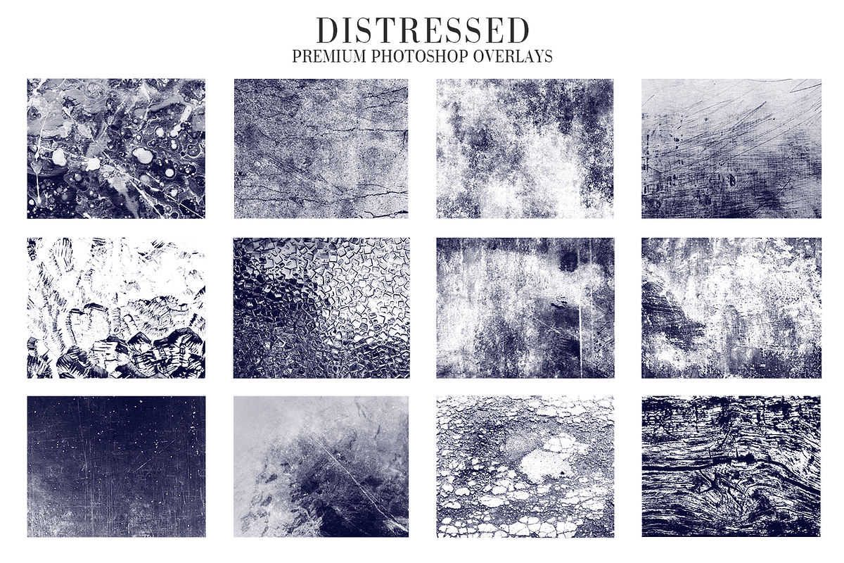 Distressed Overlays Photoshop, a Plug-in Add-On by FixThePhoto