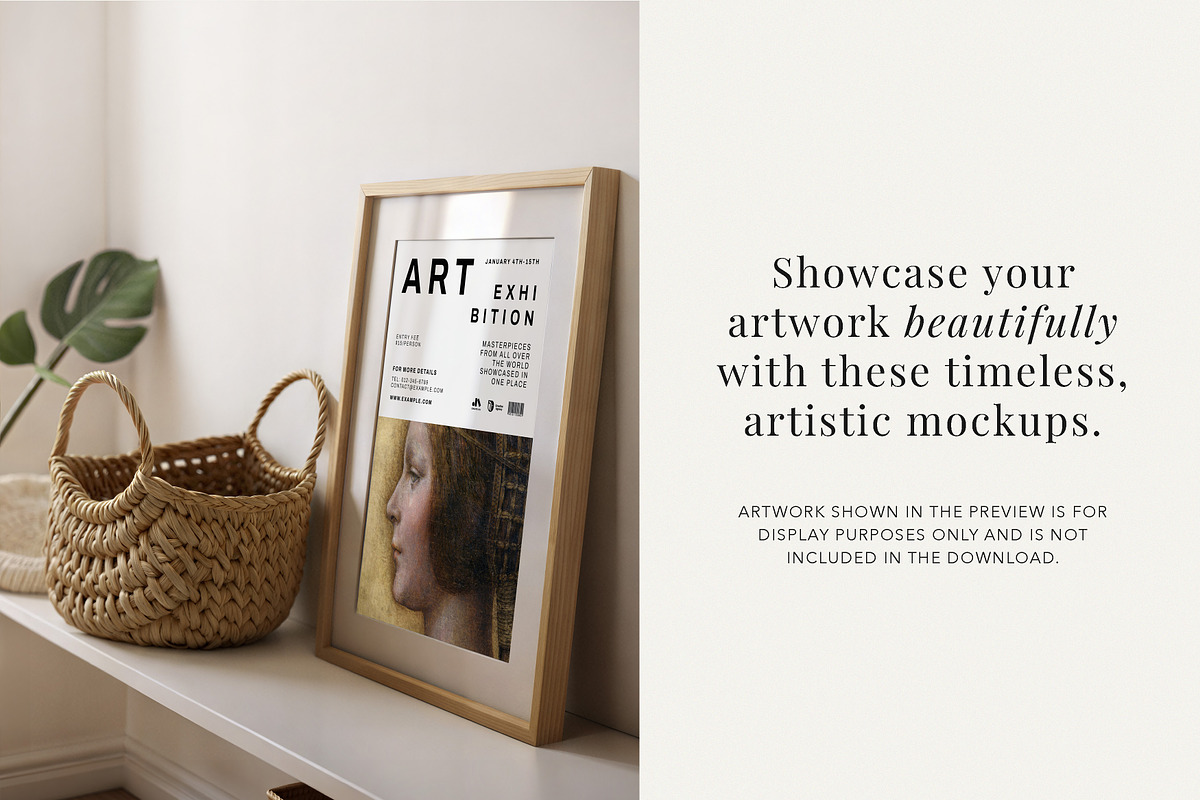 Farmhouse Boho Frame Mockup, a Mockup by Paper Flowers Studio (Photo 4 of 5)