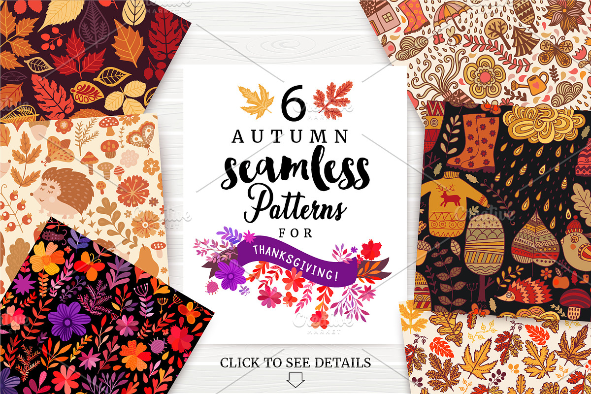 Autumn and Thanksgiving Collection, a Pattern Graphic by Markovka (Photo 2 of 7)