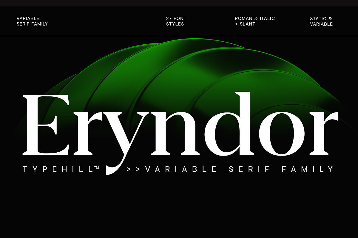 Eryndor, a Serif Font by Typehill (Photo 1 of 13)