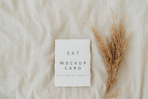 Handmade Paper Card Mockup