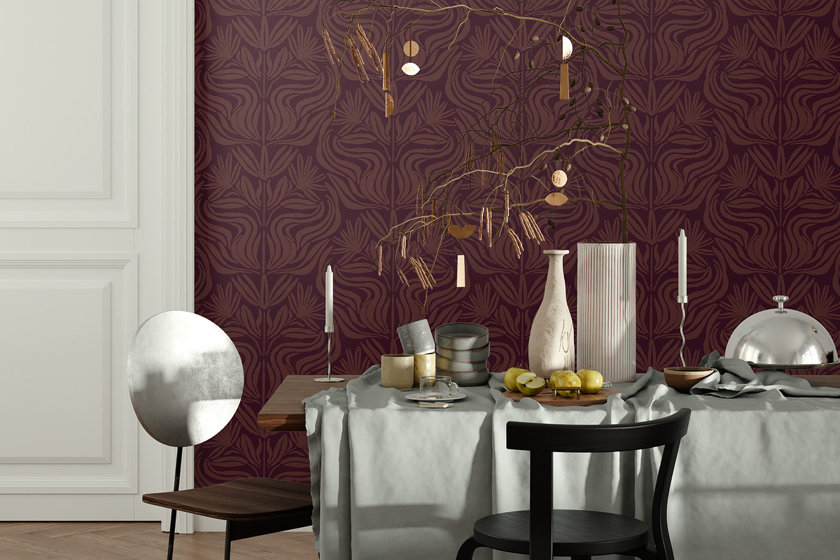 Classic Wallpapers No 12, a Wallpaper Graphic by Bloomart Studio (Photo 3 of 7)