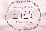 Lulu Handmade Script, a Script Font by Studio Fawn (Thumbnail 1 of 4)