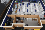 City Supermarket Building Interior, an Architecture 3D Model by multimedia4ds (Thumbnail 7 of 24)