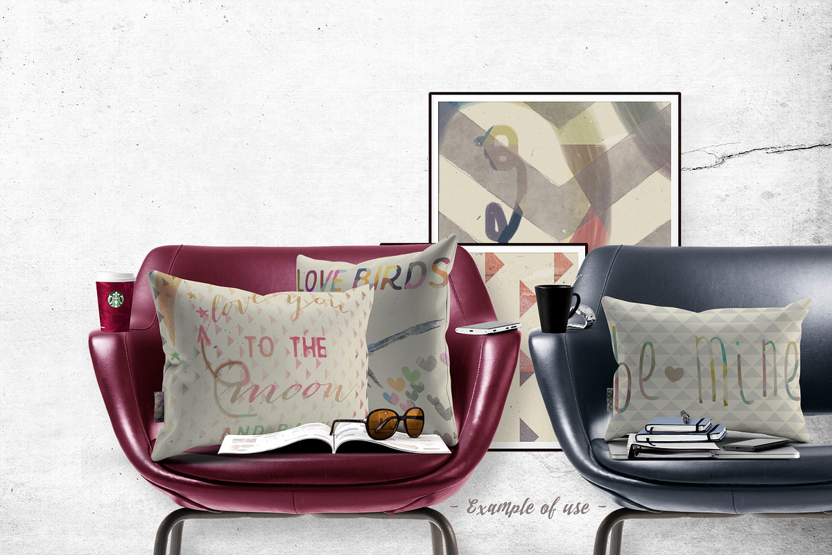 Textured Valentines Digital Papers preview 5
