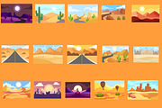 Desert Landscape Illustration Pack, an Illustration by baii09 (Thumbnail 2 of 2)