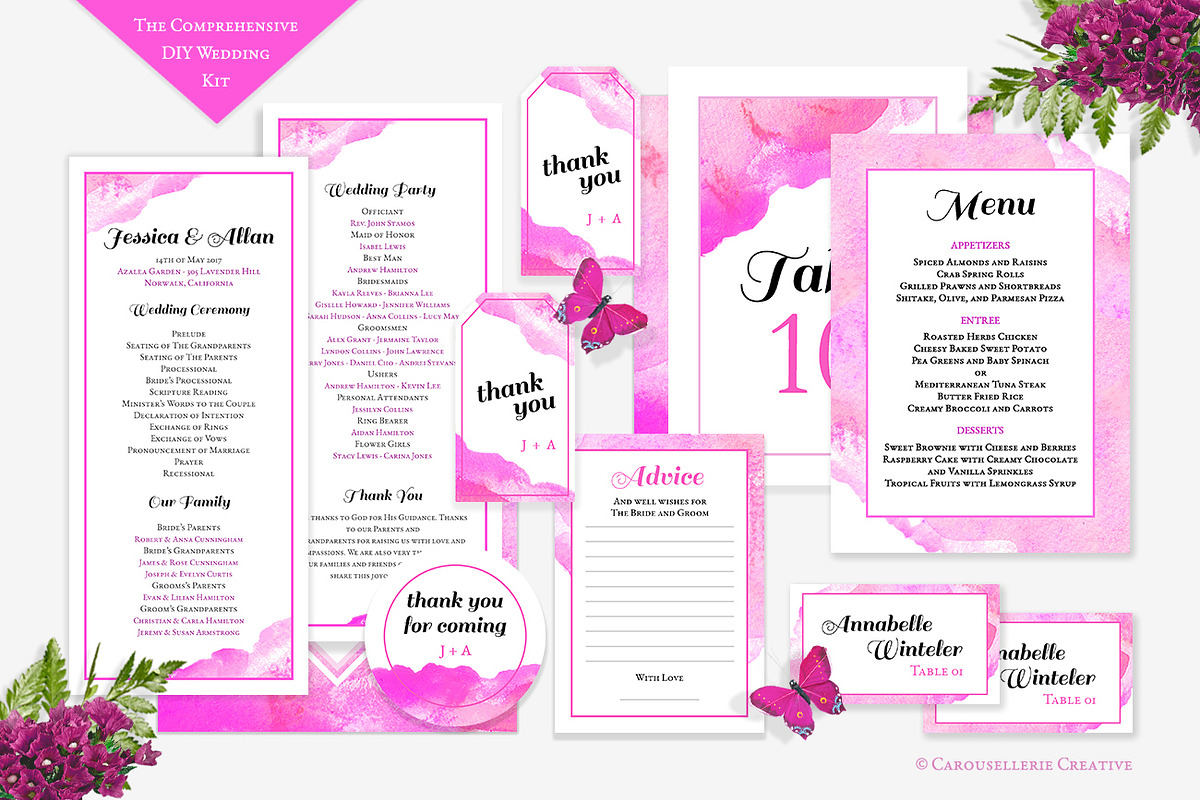 The Comprehensive DIY Wedding Vol 2, an Invitation Template by Carousellerie Creative (Photo 3 of 7)