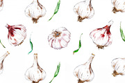 Set of 15 Seamless Vegetable Pattern, a Decorative Illustration by Miss Patterns (Thumbnail 2 of 16)