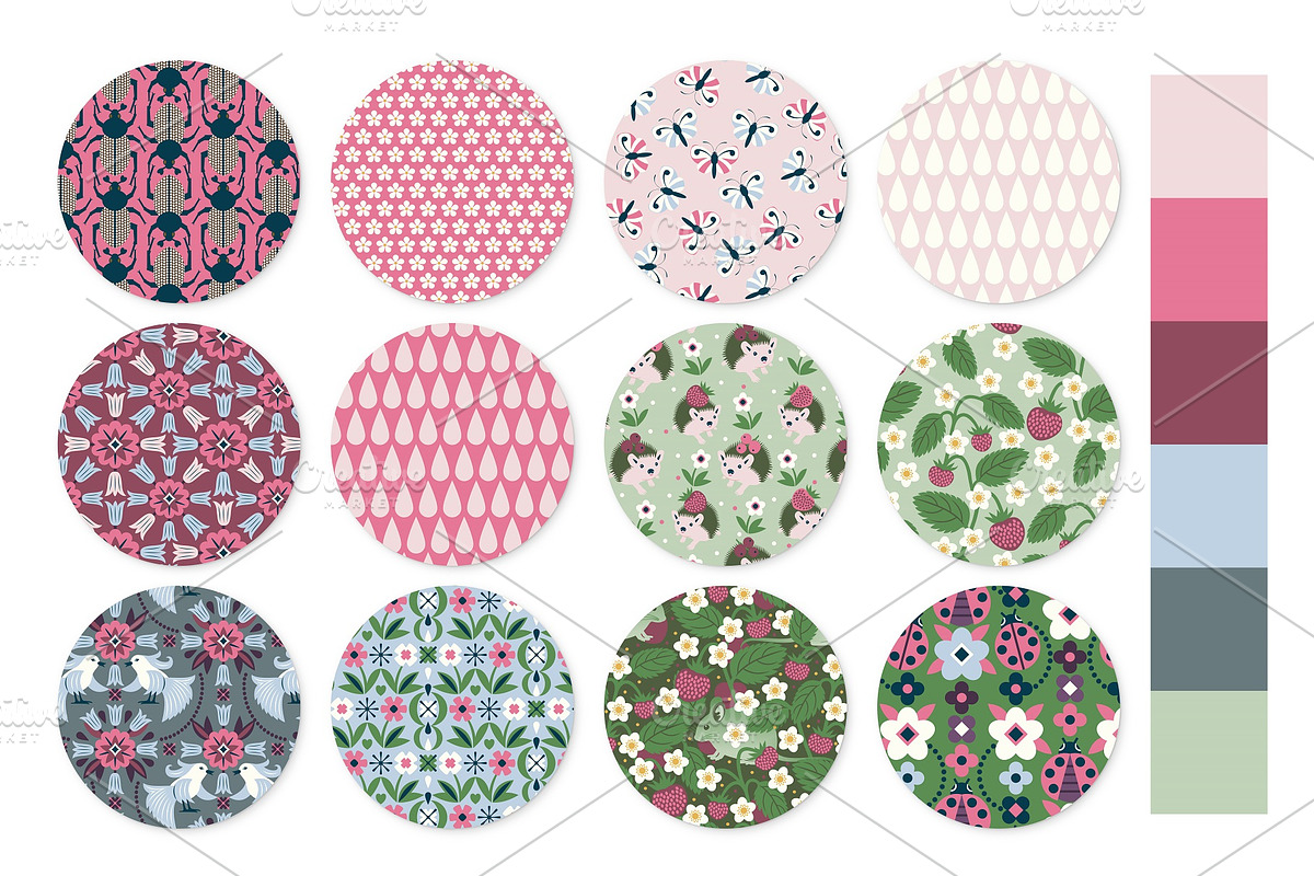 Magical Meadow Pattern Collection, a Pattern Graphic by MarynArts (Photo 5 of 14)