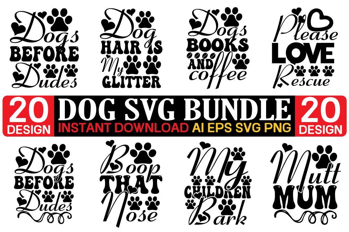 Dog Svg Bundle, an Object Graphic by GatewayDesign | Creative Market