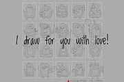 Penguin Animal Clipart Set, an Animal Illustration by Palau (Thumbnail 7 of 10)