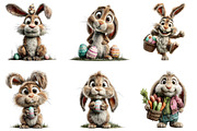 Funny Easter Bunny Clipart, an Illustration by Sublimation Artist (Thumbnail 6 of 7)