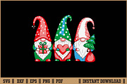 Christmas Gnomes Cute Holiday SVG, a Seasonal Illustration by Handy Arts Studio (Thumbnail 1 of 3)