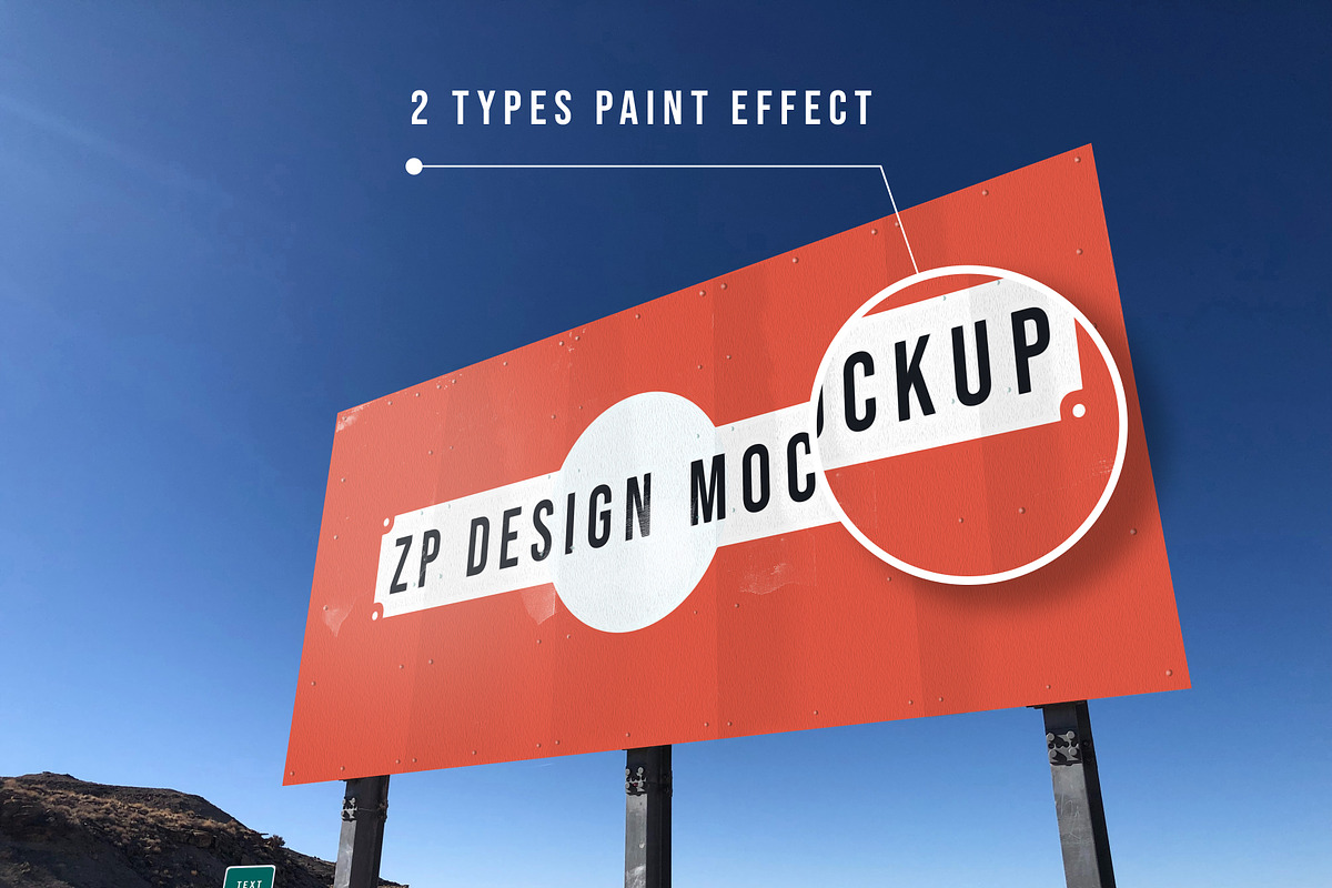 Roadside Hoarding Board Mockup PSD, an Advertising Mockup by ZP Design (Photo 4 of 4)