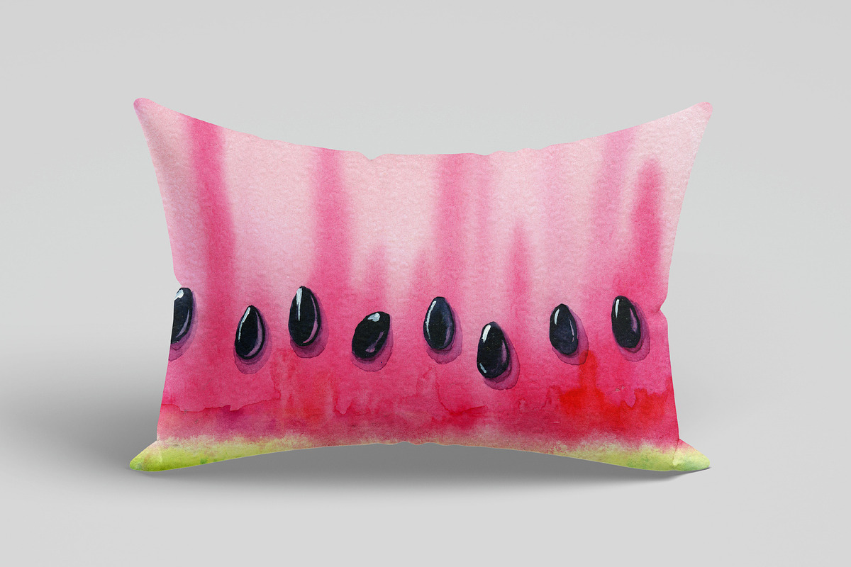 Juicy watermelon, watercolor summer, a Food Illustration by Artmanata (Photo 10 of 12)