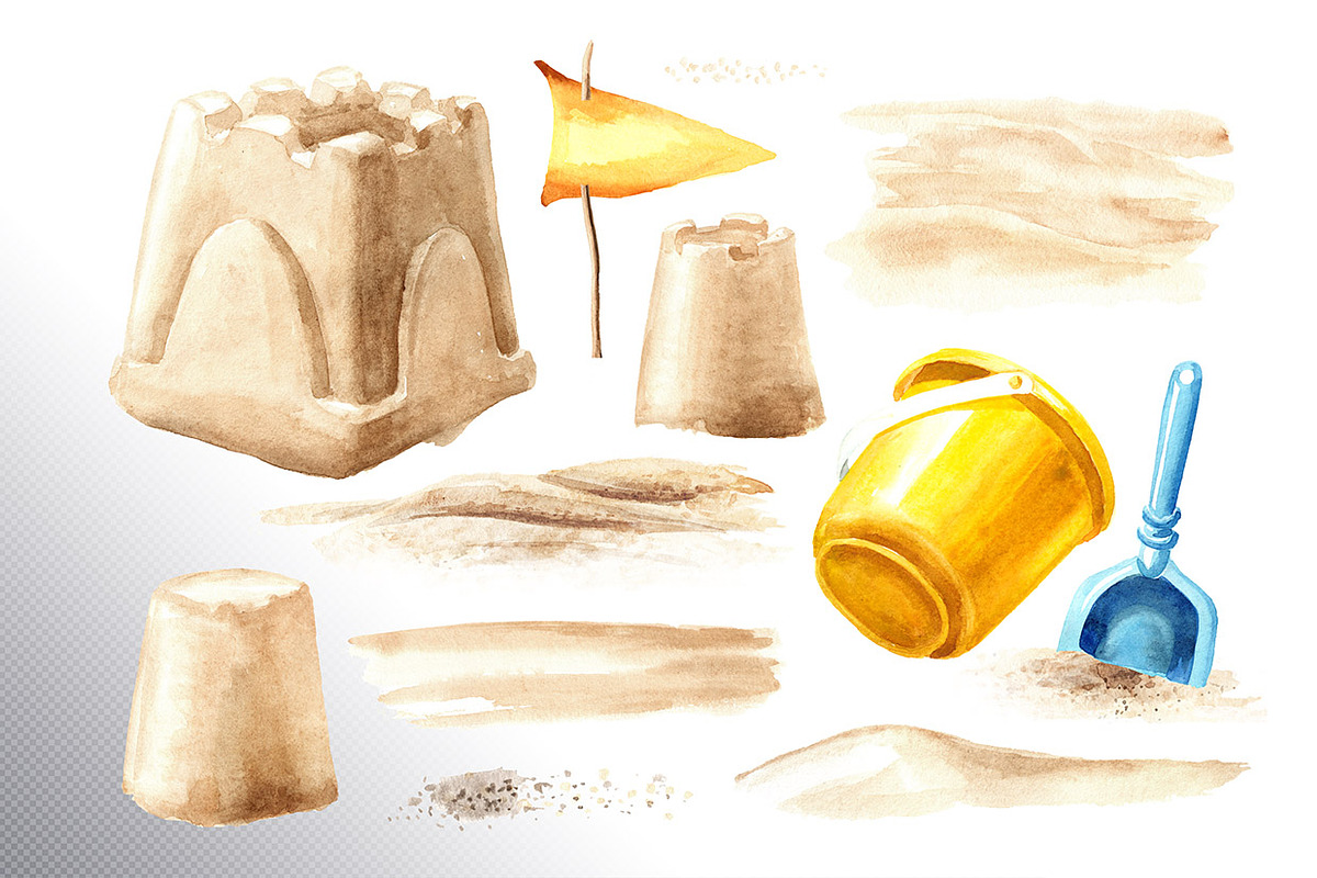 On the Sunny Sand, a Seasonal Illustration by Daria Ustiugova (Photo 9 of 11)