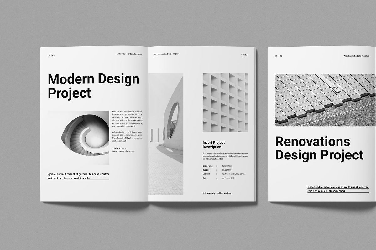Architecture Portfolio Template, a Brochure Template by Work-Envance (Photo 7 of 10)
