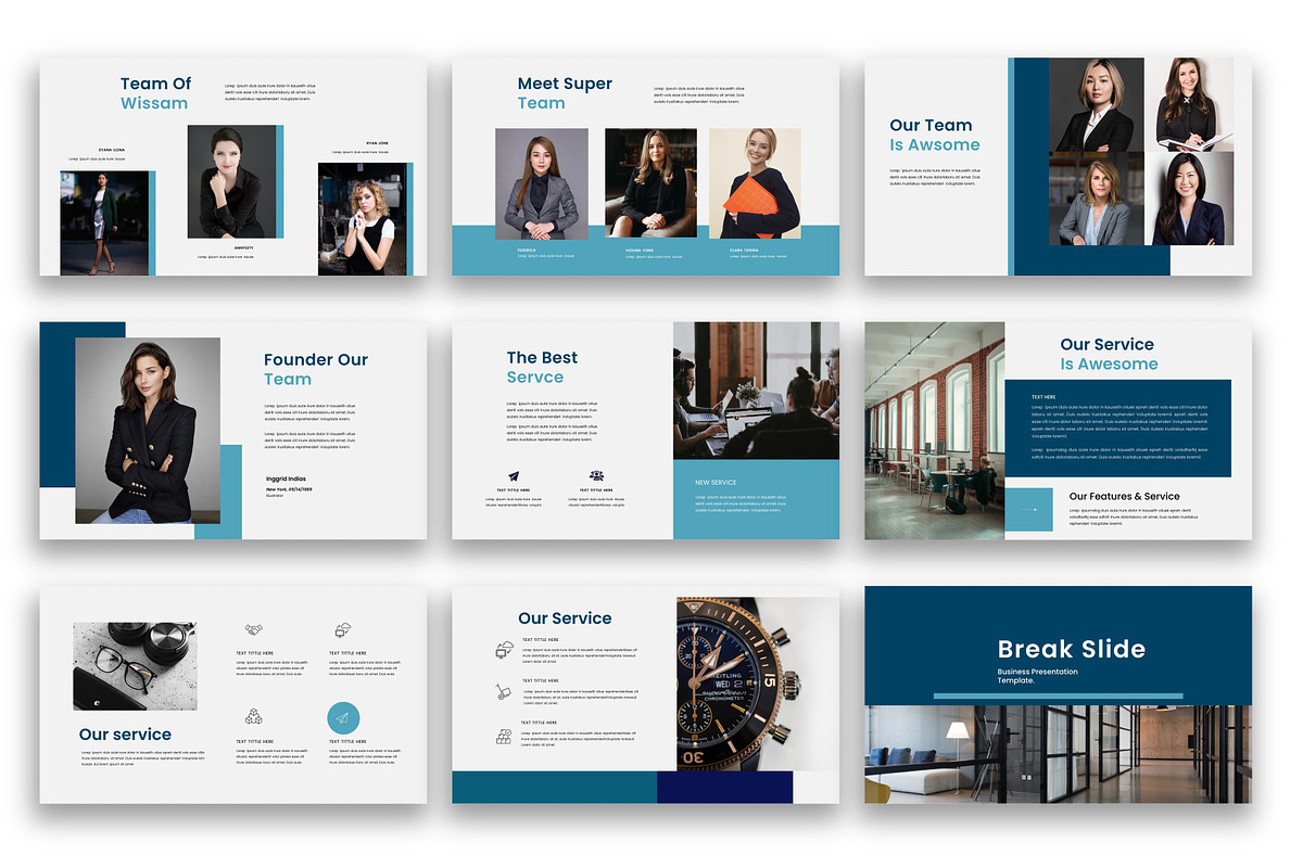 Wissam – Business Google Slide, a Presentation Template by kreatifreya (Photo 3 of 5)