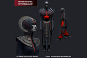 The Red Silence Cliparts, a Decorative Illustration by ThatsDesignArt (Thumbnail 3 of 17)