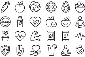 Vector illustration of health and, a Food Illustration by ZinetroN