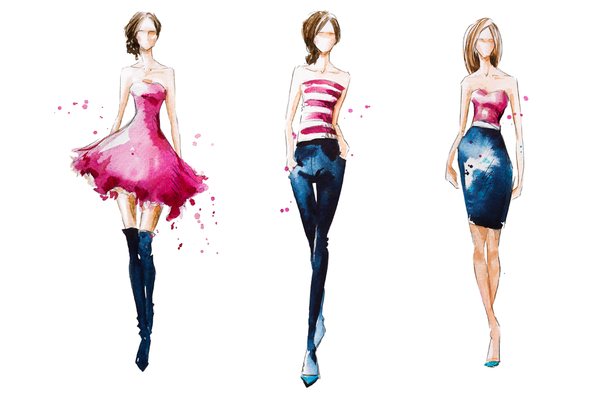 Watercolor fashion illustration, an Illustration by Kamenuka (Photo 1 of 3)