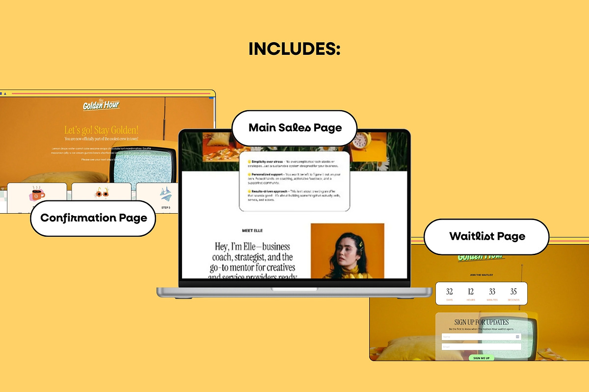 Sienna Kajabi Sales Page Template, a Landing Page Template by Odd Creatives (Photo 3 of 6)