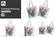 Totebag mockup bundles, a Mockup by Ambo Ampeng (Thumbnail 1 of 11)