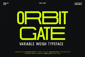 Orbit Gate | Variable Display Sans