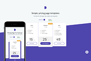 Simple Pricing Page Templates 01, an App Template by DesignBoard (Thumbnail 5 of 13)