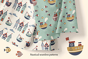 Ocean life clipart and patterns, a Pattern Graphic by EltaMaxArt (Thumbnail 10 of 10)