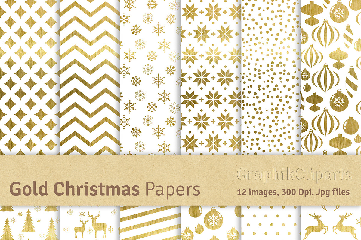 40% OFF Gold Bundle: Gold Papers, a Texture Graphic by Chus Moreno Studio (Photo 3 of 6)