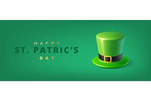 Happy St. Patricks Day greeting with, an Illustration by GraphiShop