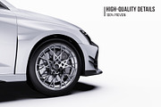 2026 Sport Performance Sedan Set, an Advertising Mockup by Halal Graphic Studio (Thumbnail 4 of 12)