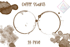 Coffee Stains Clipart