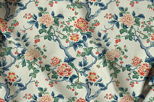 Chinoiserie Floral Seamless Pattern