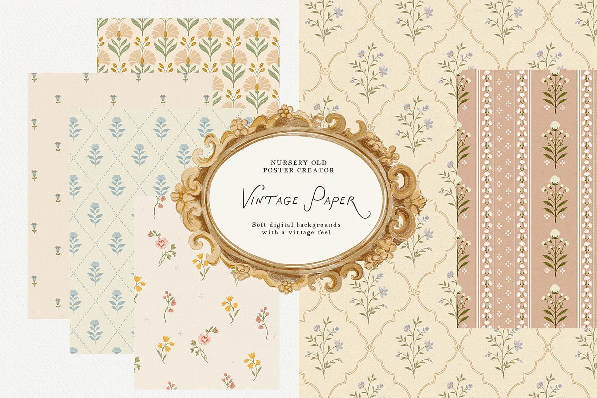 The Gentle Storybook Vintage Prints, a Background Graphic by Muse Artist (Photo 11 of 26)