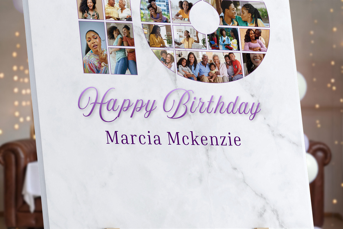 18th Birthday Photo Collage Poster, a Poster Template by Godserv Designs (Photo 12 of 14)