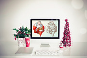 Vintage Santa Claus and objects, a Card Template by inshader (Thumbnail 6 of 6)
