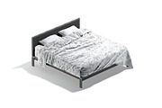 Brown Wooden Double Bed 3D Model, an Object 3D Model by rebrandy (Thumbnail 10 of 10)