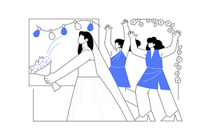 Bridal bouquet isolated cartoon, a Person Illustration by Visual Generation