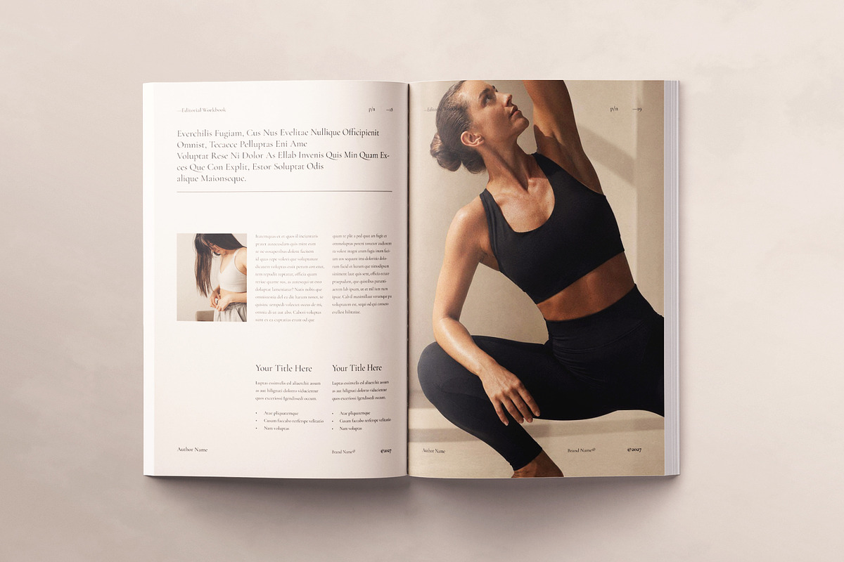 Editorial Workbook Design Template, a Magazine Template by ArtisanaAura (Photo 8 of 20)