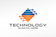 Technology Logo, a Branding & Logo Template by wakgraphic (Thumbnail 1 of 3)