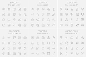 1540 Vector Line Icons Pack.