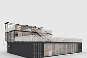 3D Model Container Cafe 6, an Architecture 3D Model by SR 3D Visual (Thumbnail 6 of 26)