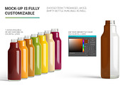 Juice Bottle Mock-Up, a Packaging Mockup by AY Mock-Ups (Thumbnail 3 of 11)
