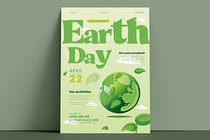 Earth Day Flyer Template, a Flyer Template by MightyDesign