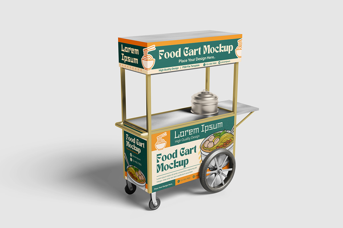 Street Food Cart Mockup, a Product Mockup by bimockup (Photo 4 of 6)