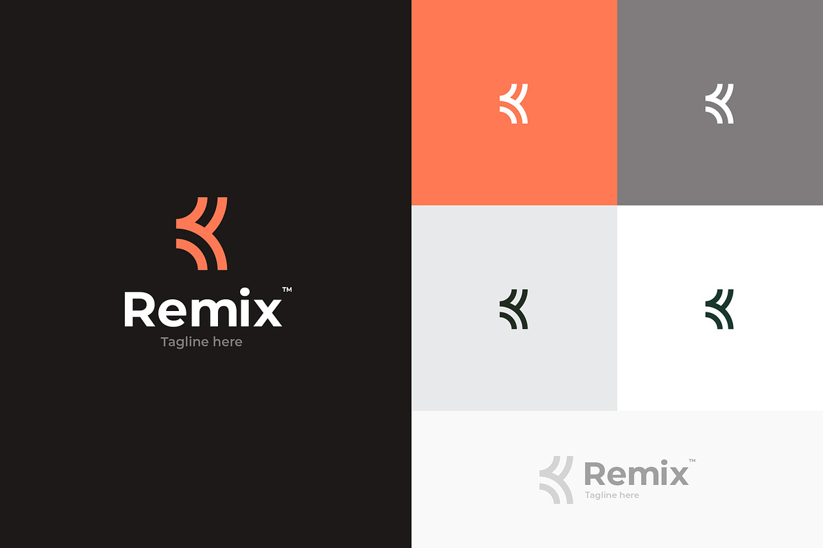 Minimal R Wordmark Logo, a Branding & Logo Template by Dipak Dheer (Photo 2 of 6)